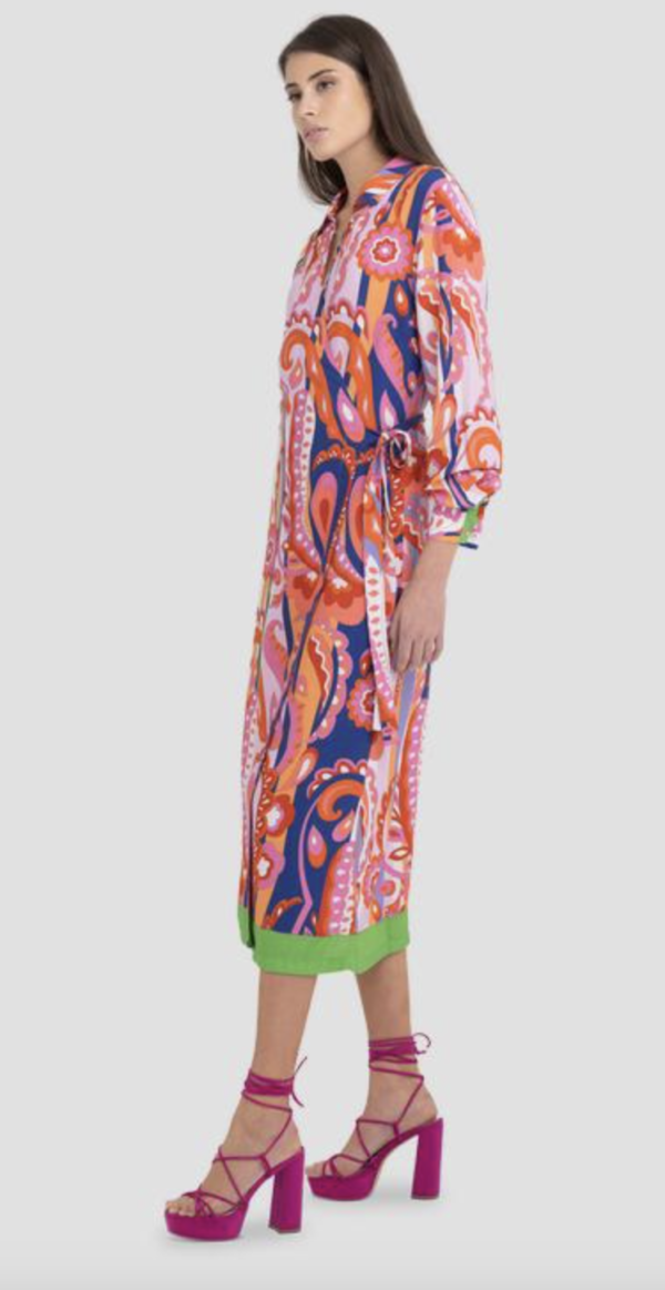replay-viscose-wrap-dress-multi-stick-and-ribbon-nottingham