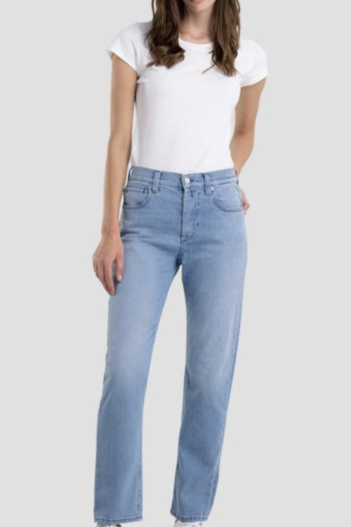 Replay Maijke Straight Fit Jeans – Light Blue