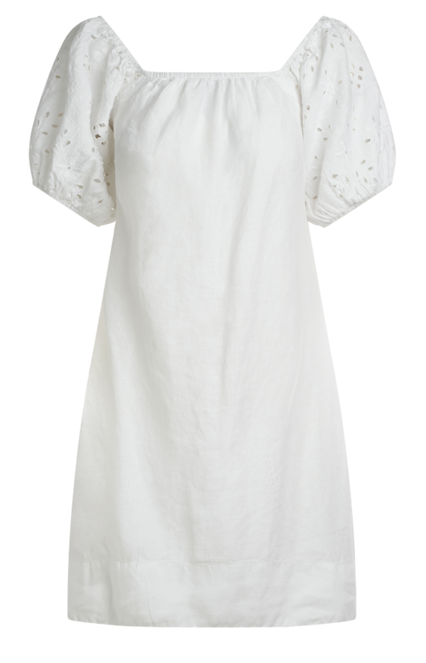 haris-cotton-puff-sleeve-dress-white-stick-and-ribbon-nottingham