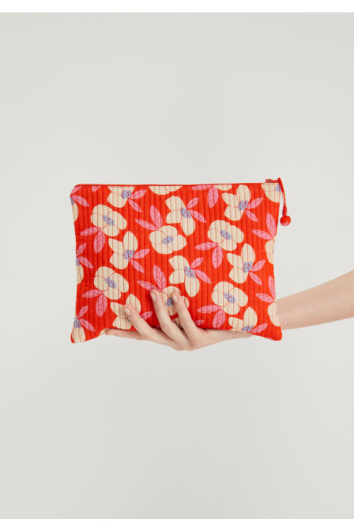 Compañia Fantastica Clutch Bag – Floral Red