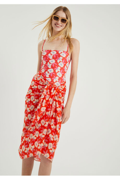 Compañia Fantastica Sarong – Floral Red
