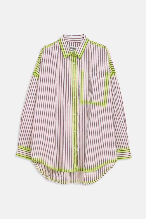 Essentiel Antwerp Dala Oversized Shirt – Sangria