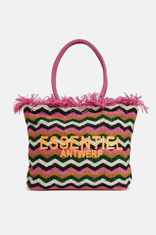 Essentiel Antwerp Dimal Jacquard Printed Bag – Off White