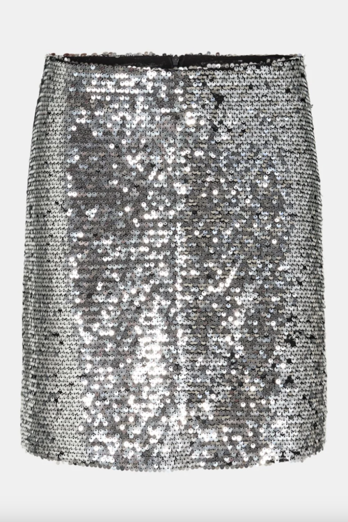 Sofie Schnoor Sequin Skirt – Silver