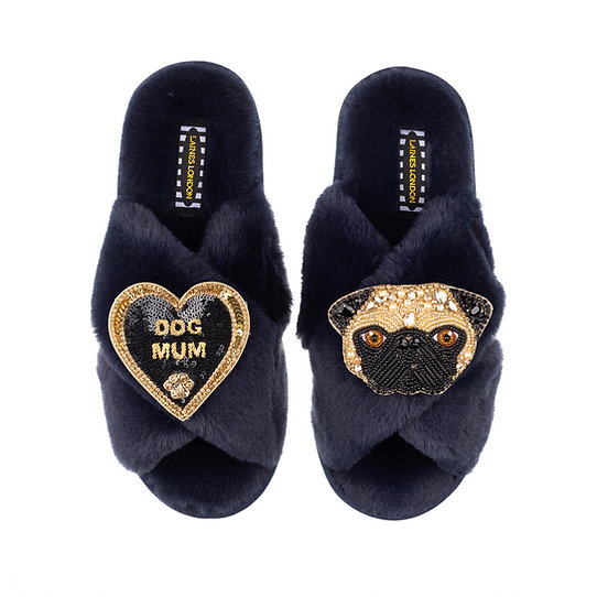 laines-london-pug-dog-mum-slipper-navy-stick-and-ribbon-nottingham