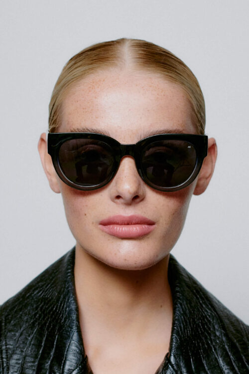 A.Kjaerbede Lilly Sunglasses – Black / Grey Transparent