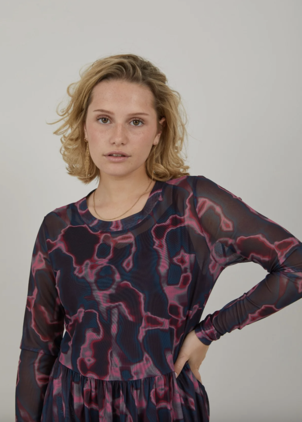 coster-copenhagen-eve-mesh-dress-pink-wave-stick-and-ribbon-nottingham