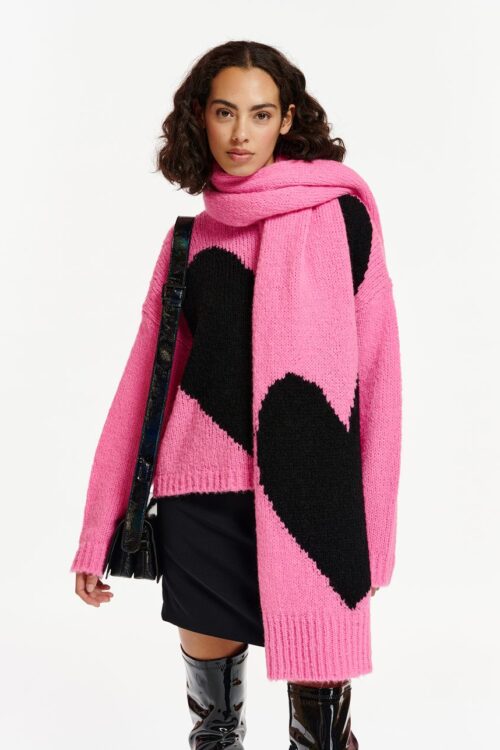 Essentiel Antwerp Expressive Jacquard Scarf – High Voltage