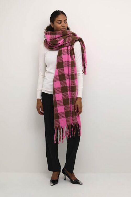 Kaffe KAkella Scarf – Pink Check
