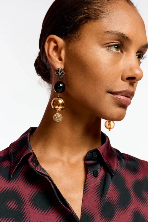 Essentiel Antwerp Eliseum Sphere Earrings – Gold