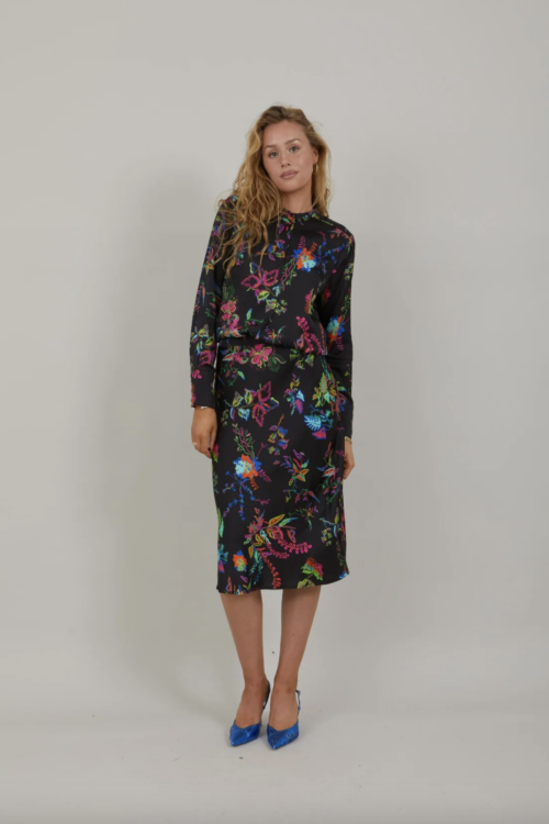 Coster Copenhagen Midi Skirt – Glow Print