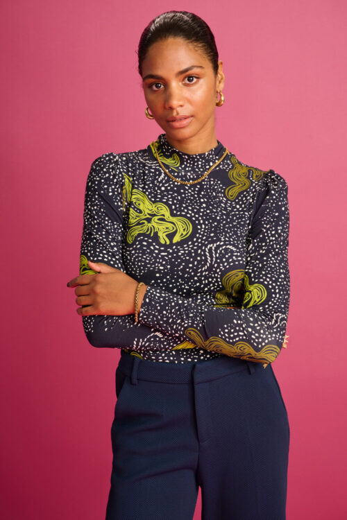 POM Amsterdam SP7390 Turtleneck Top – Eternity