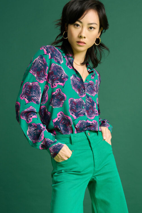 POM Amsterdam SP7405 Blouse – Mila Flower Pop Pink