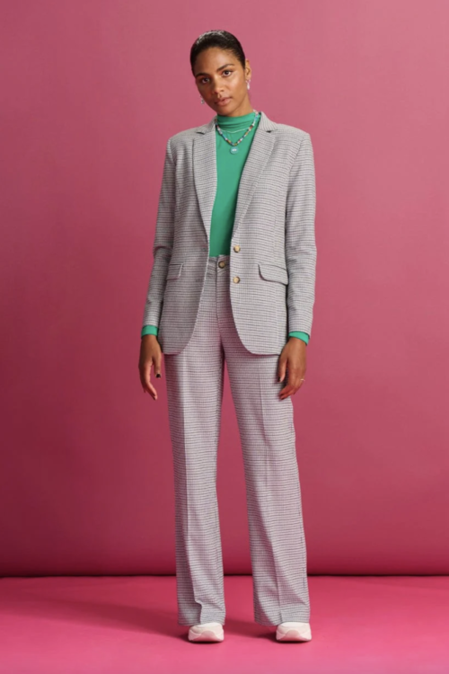 POM Amsterdam SP7484 Trousers – Checked