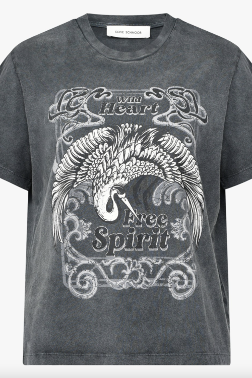 Sofie Schnoor Printed T-Shirt – Washed Black