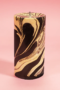 flamingo-candles-goldrush-marble-pillar-stick-and-ribbon-nottingham