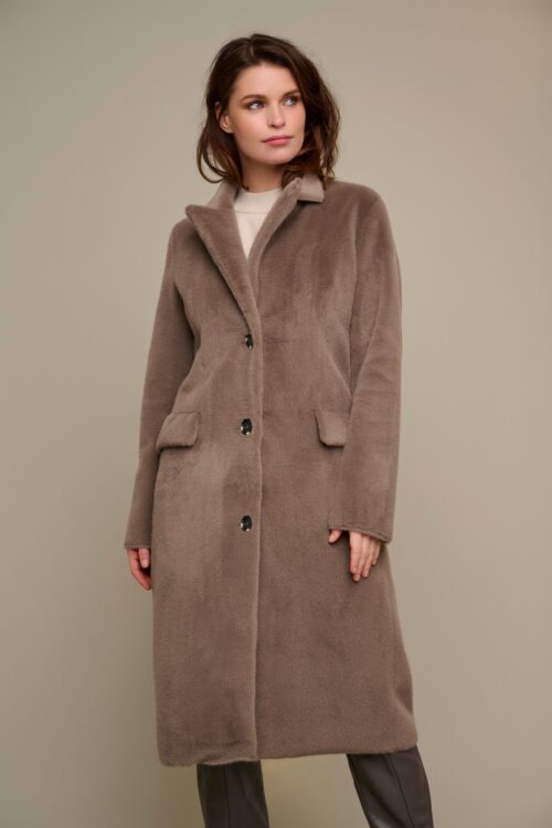 Rino & Pelle Saami Long Coat – Taupe