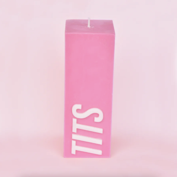 flamingo-candles-tits-pillar-candle-stick-and-ribbon-nottingham
