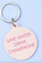 flamingo-candles-save-water-key-tag-stick-and-ribbon-nottingham