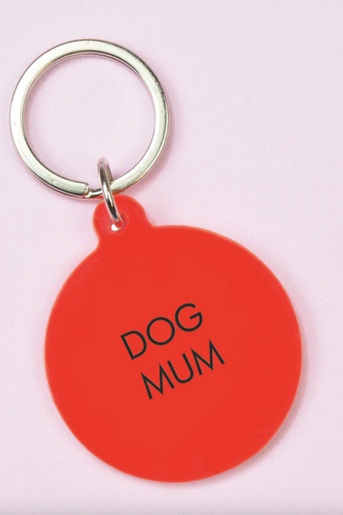Flamingo Candles Dog Mum Key Tag