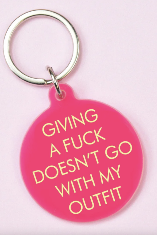 Flamingo Candles Doesn’t Go With My Outfit Key Tag