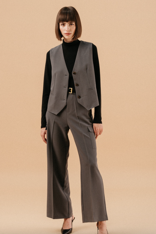 Grace & Mila Loki Waistcoat – Anthracite