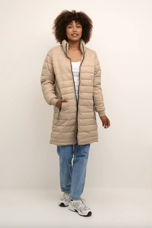 Kaffe KAlira Long Jacket – Smoke Grey