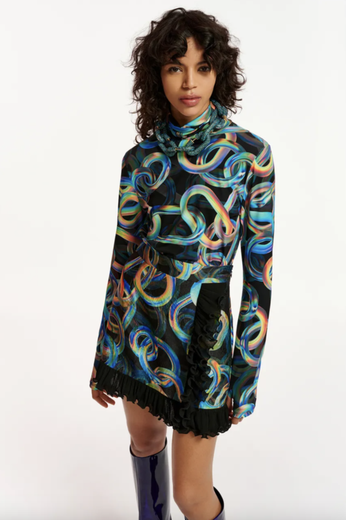 Essentiel Antwerp Efire Turtleneck Top – Black