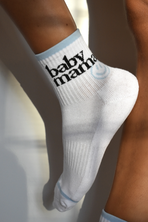Soxygen Baby Mama Mini Socks – Blue