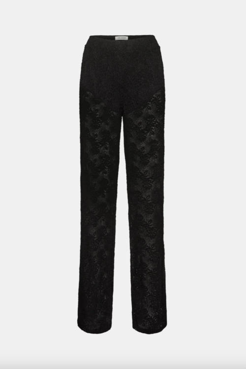 Sofie Schnoor Sheer Lace Trousers – Black