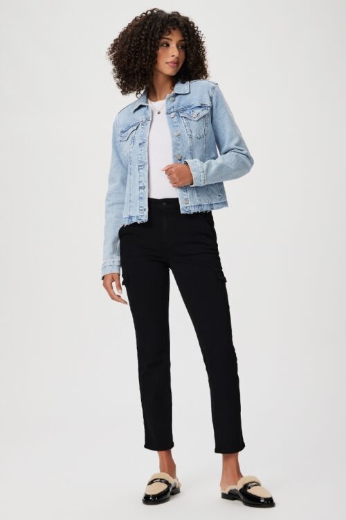 Paige Jolie Straight Leg Jogger – Black Shadow