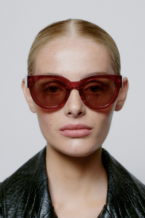 A.Kjaerbede Lilly Sunglasses – Red Transparent