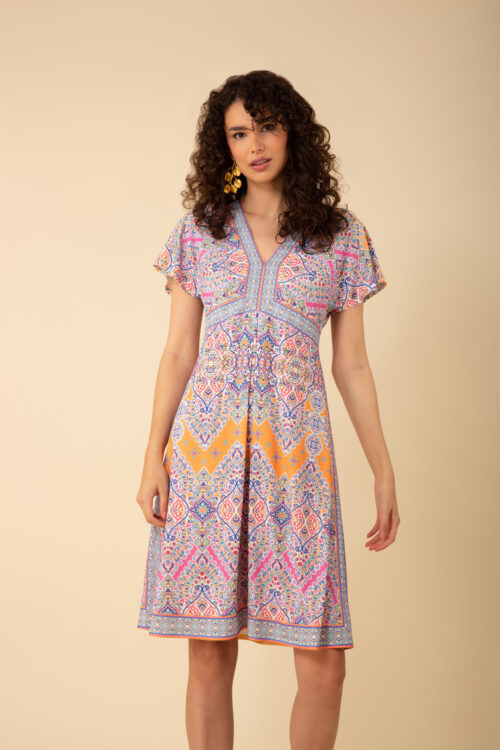 Hale Bob Elise Jersey Dress – Orange