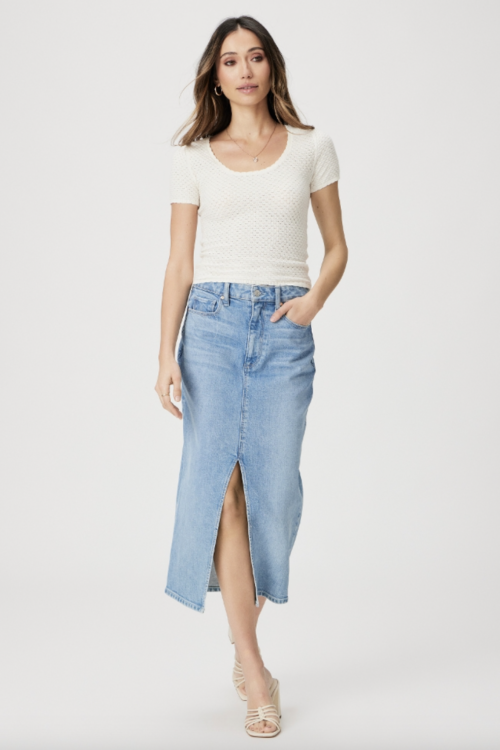 Paige Angela Midi Skirt – Ysabel