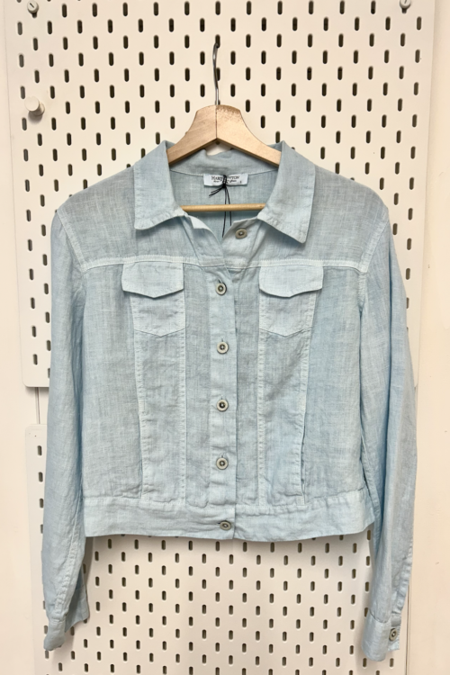 Haris Cotton Linen Jacket – Ocean Air