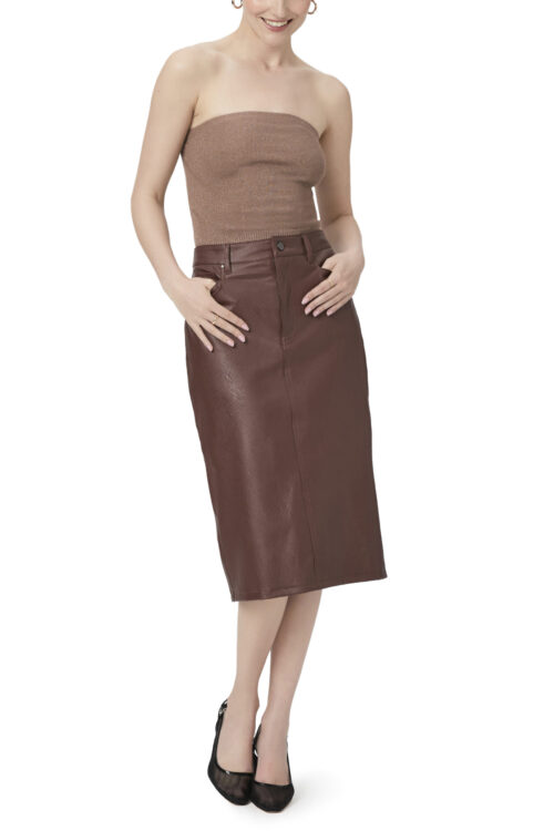 Paige Siren Midi Skirt – Rum Raisin