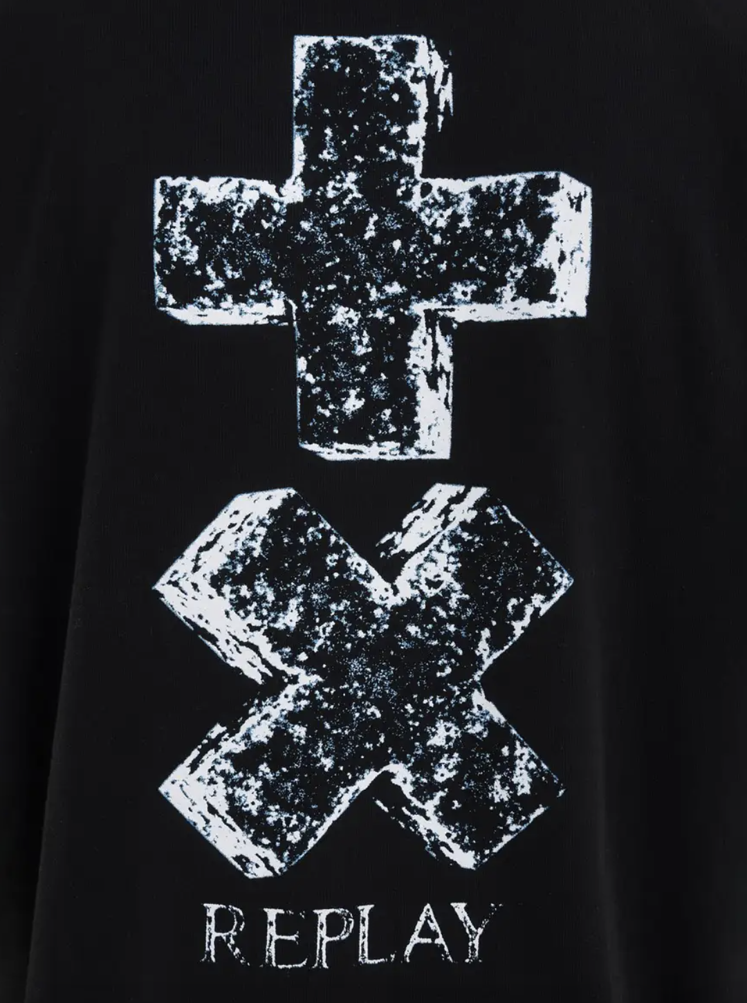 Replay X Martin Garrix Mens 'STONOLOGY' Crew T-Shirt - Black