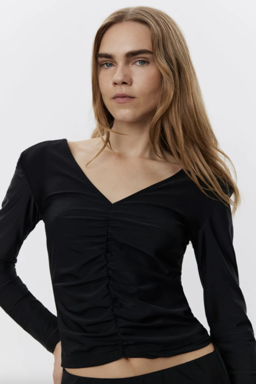 Sofie Schnoor Ruched Top – Black