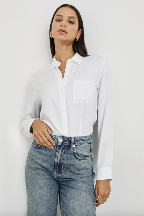 Rails Hunter Shirt – Ivory Check