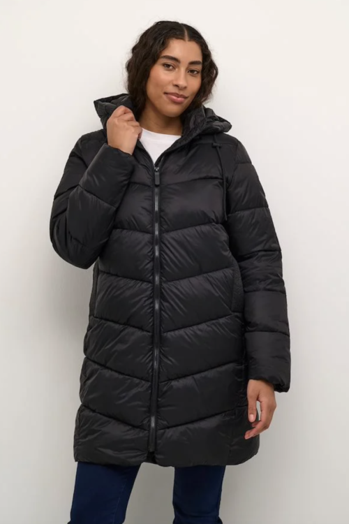 Kaffe KAsusanne Coat – Black Deep